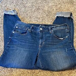 GAP Women's Dark Blue Boyfriend Jeans